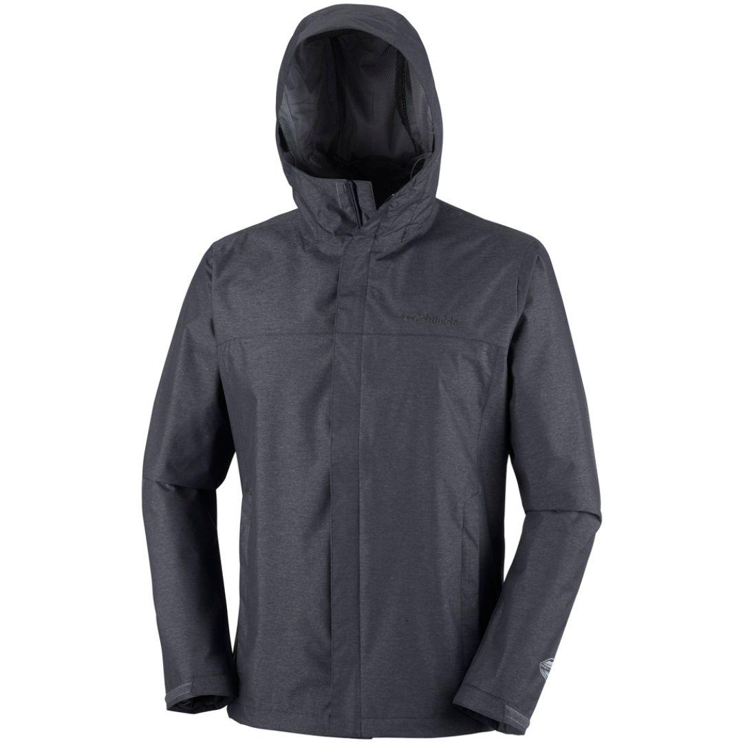 Columbia Men Black Diablo Creek Rain Jacket
