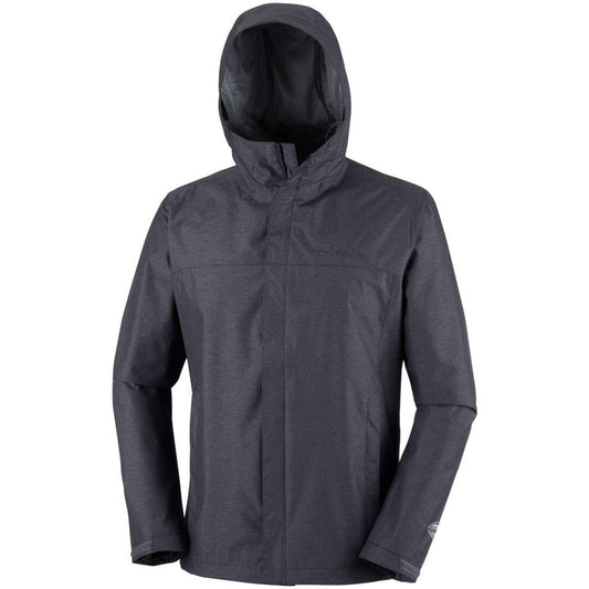 Columbia Men Black Diablo Creek Rain Jacket