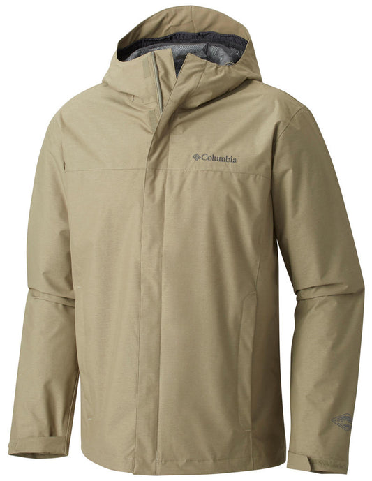 Columbia Men Olive Diablo Creek Rain Jacket