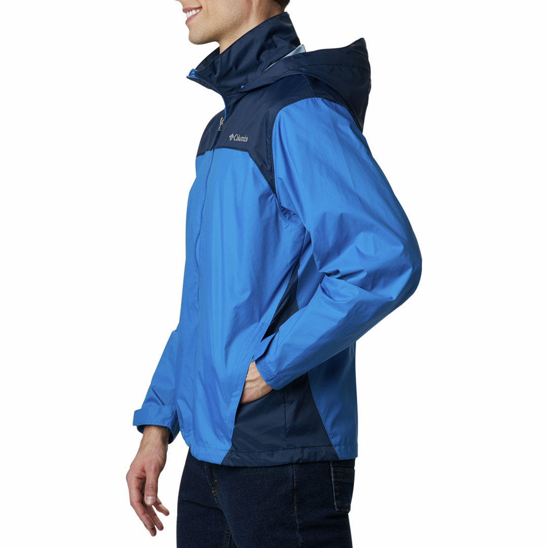 Columbia Men Blue Glennaker Lake Rain Jacket