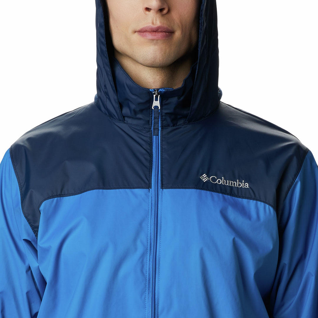 Columbia Men Blue Glennaker Lake Rain Jacket