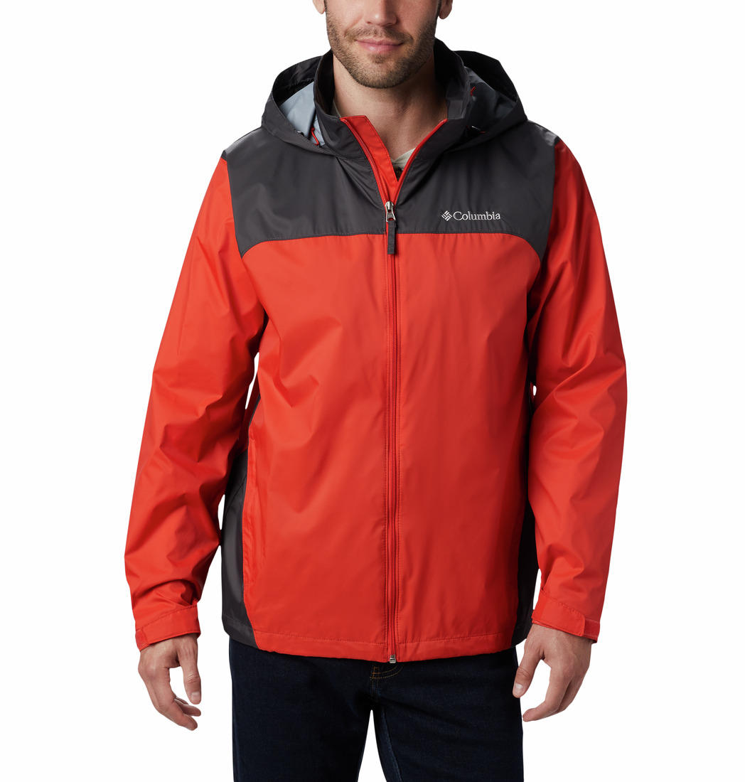 Columbia Men Orange Glennaker Lake Rain Jacket