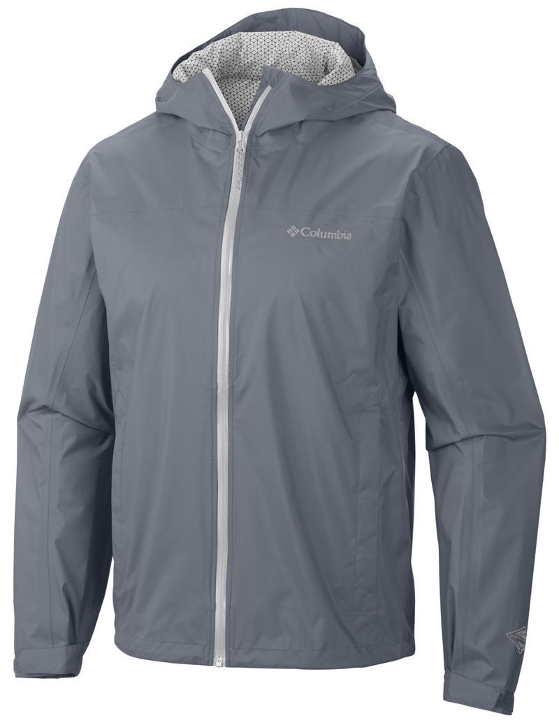 Columbia Men Grey EvaPOURation Jacket Waterproof