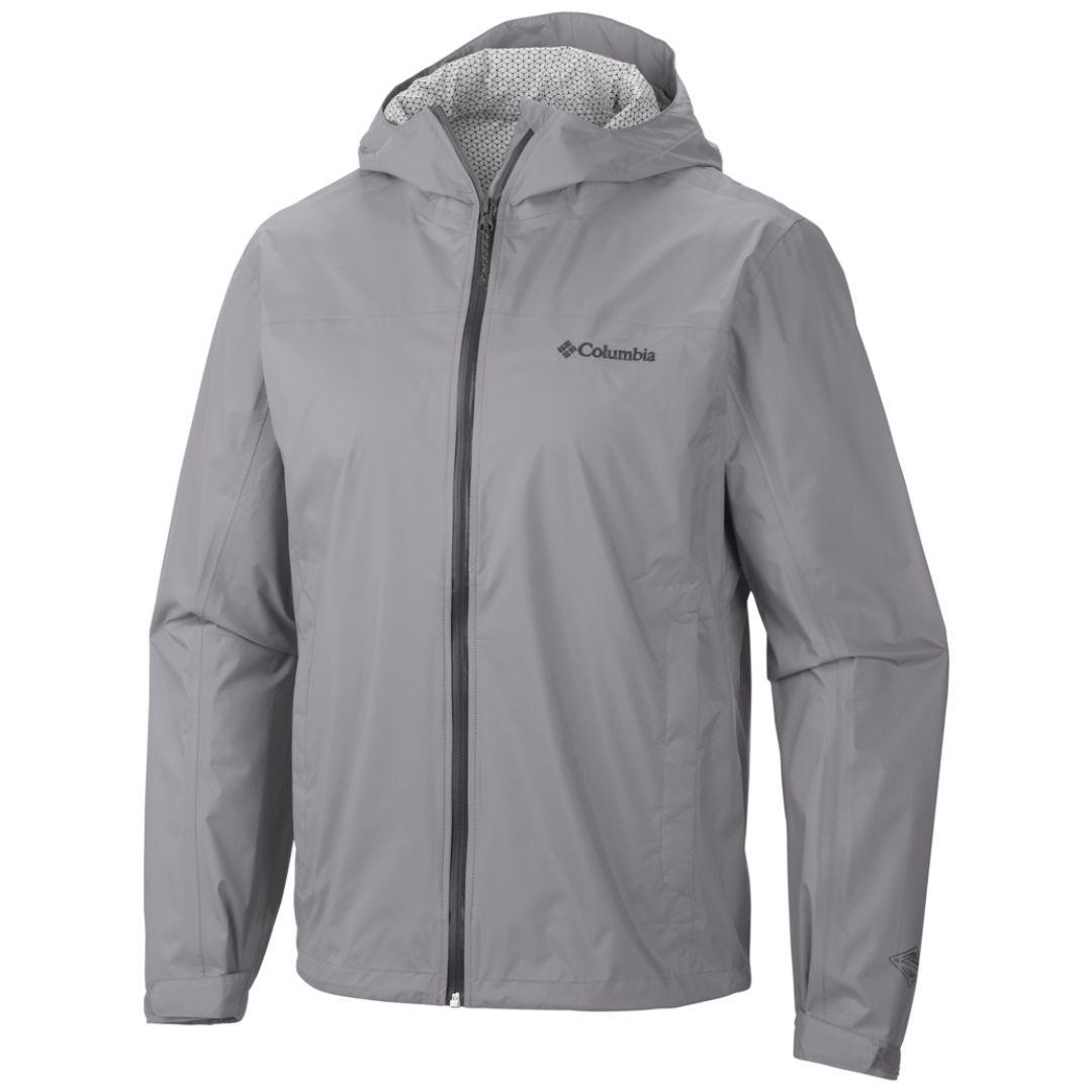 Columbia Men Grey EvaPOURation Jacket Waterproof