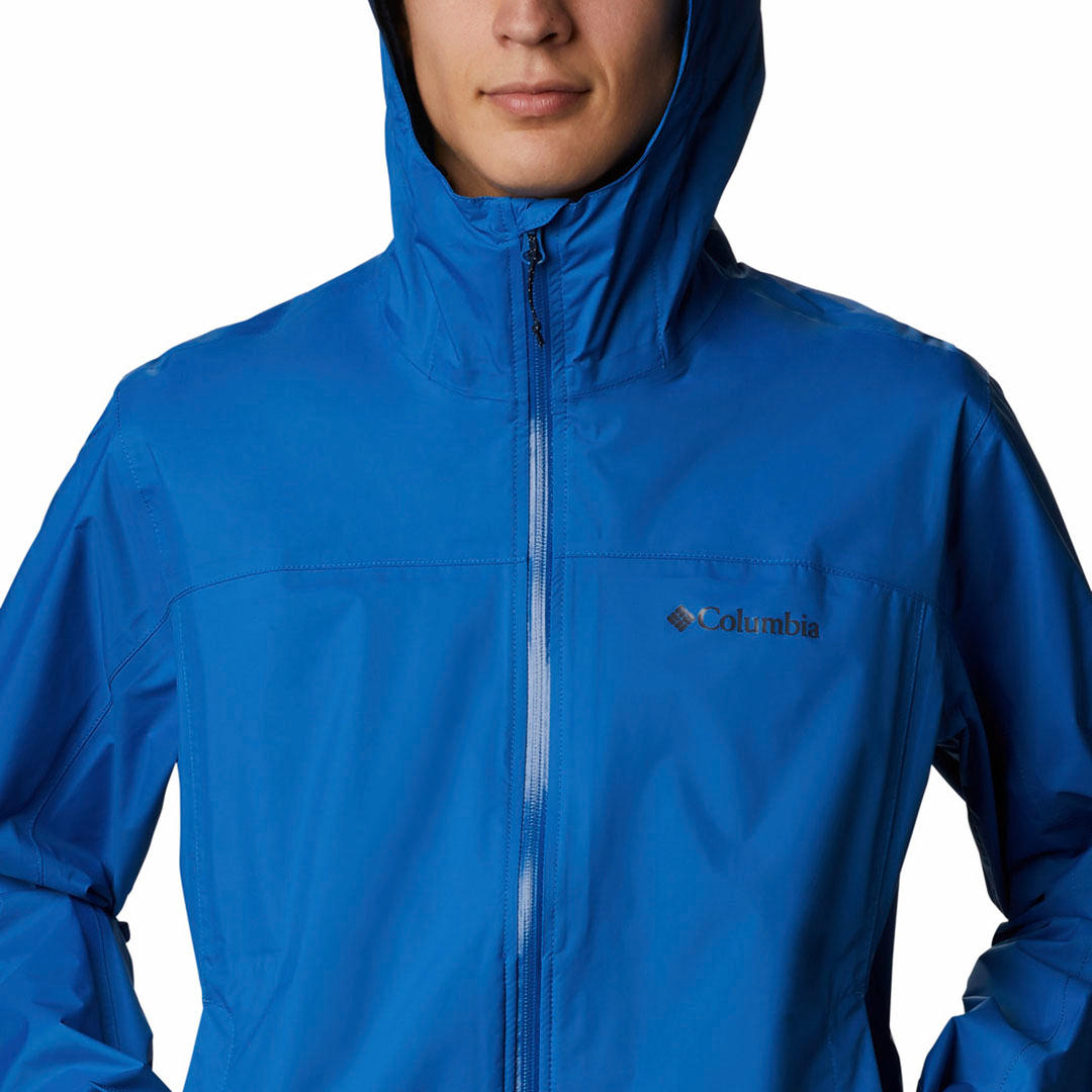 Columbia Men Blue EvaPOURation Jacket Waterproof