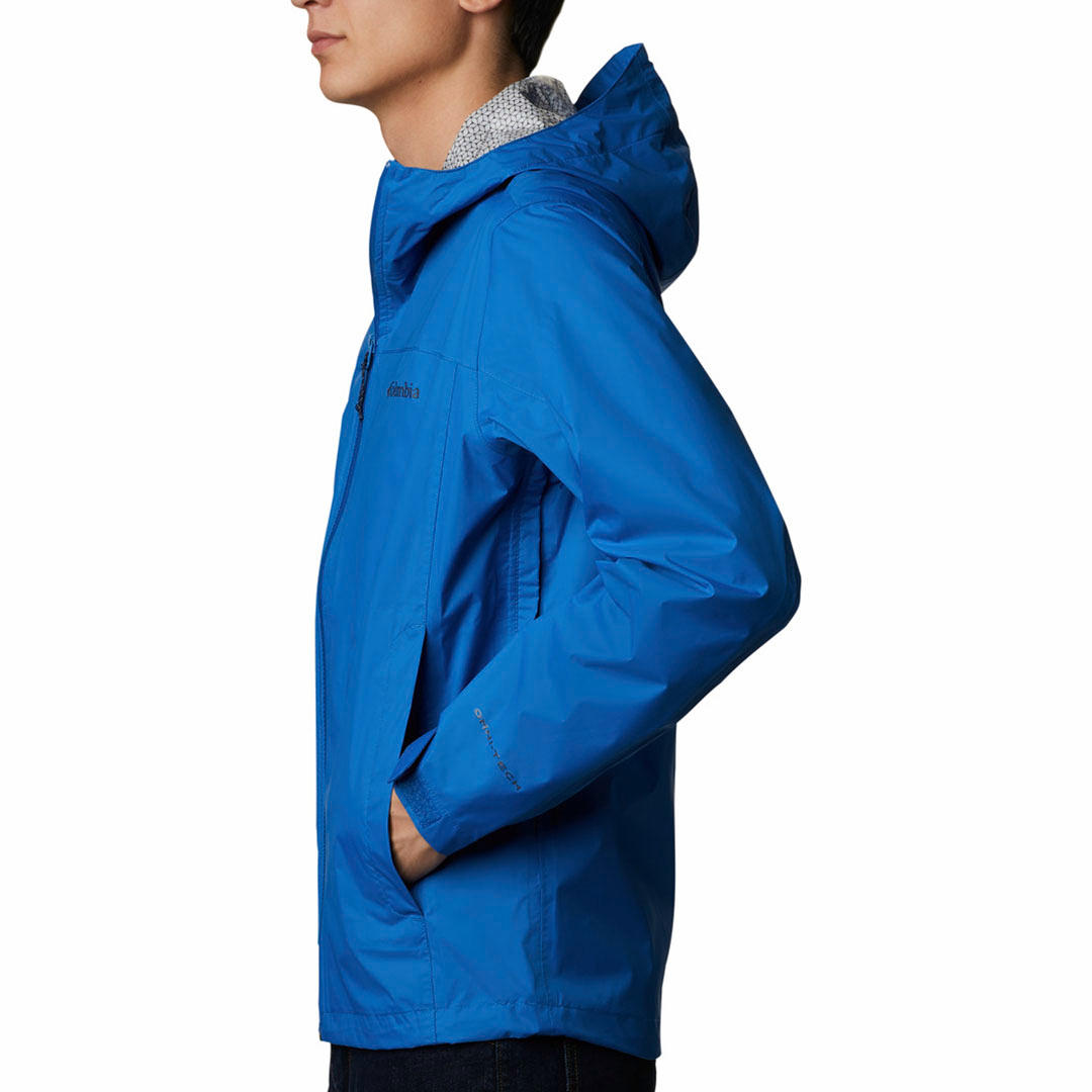 Columbia Men Blue EvaPOURation Jacket Waterproof