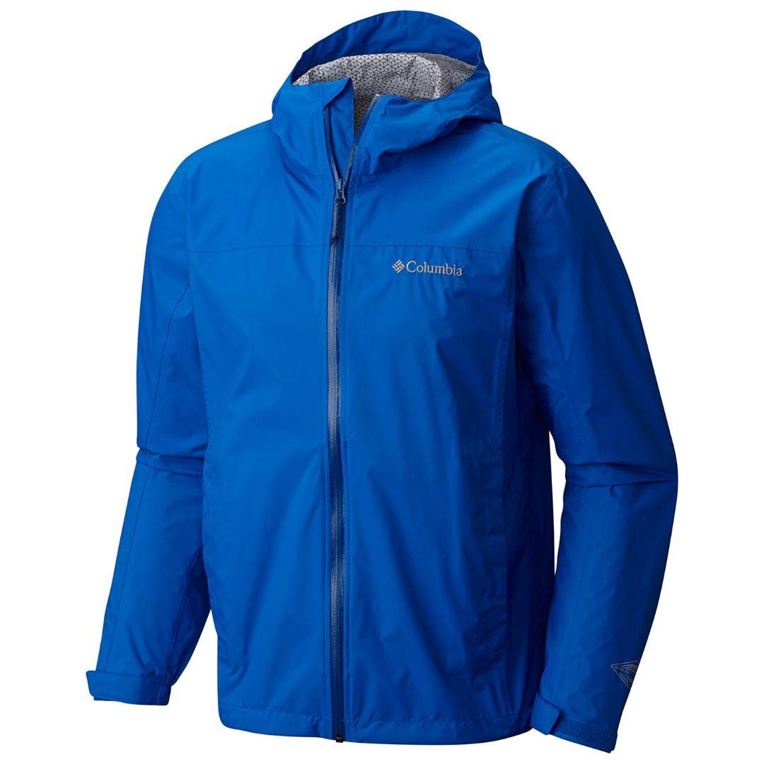 Columbia Men Blue EvaPOURation Jacket Waterproof