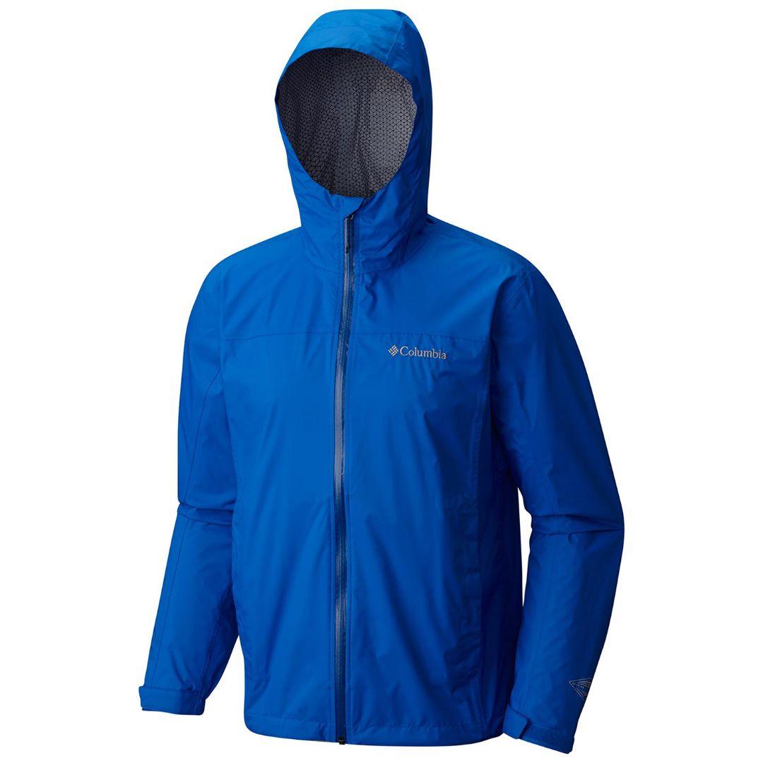 Columbia Men Blue EvaPOURation Jacket Waterproof