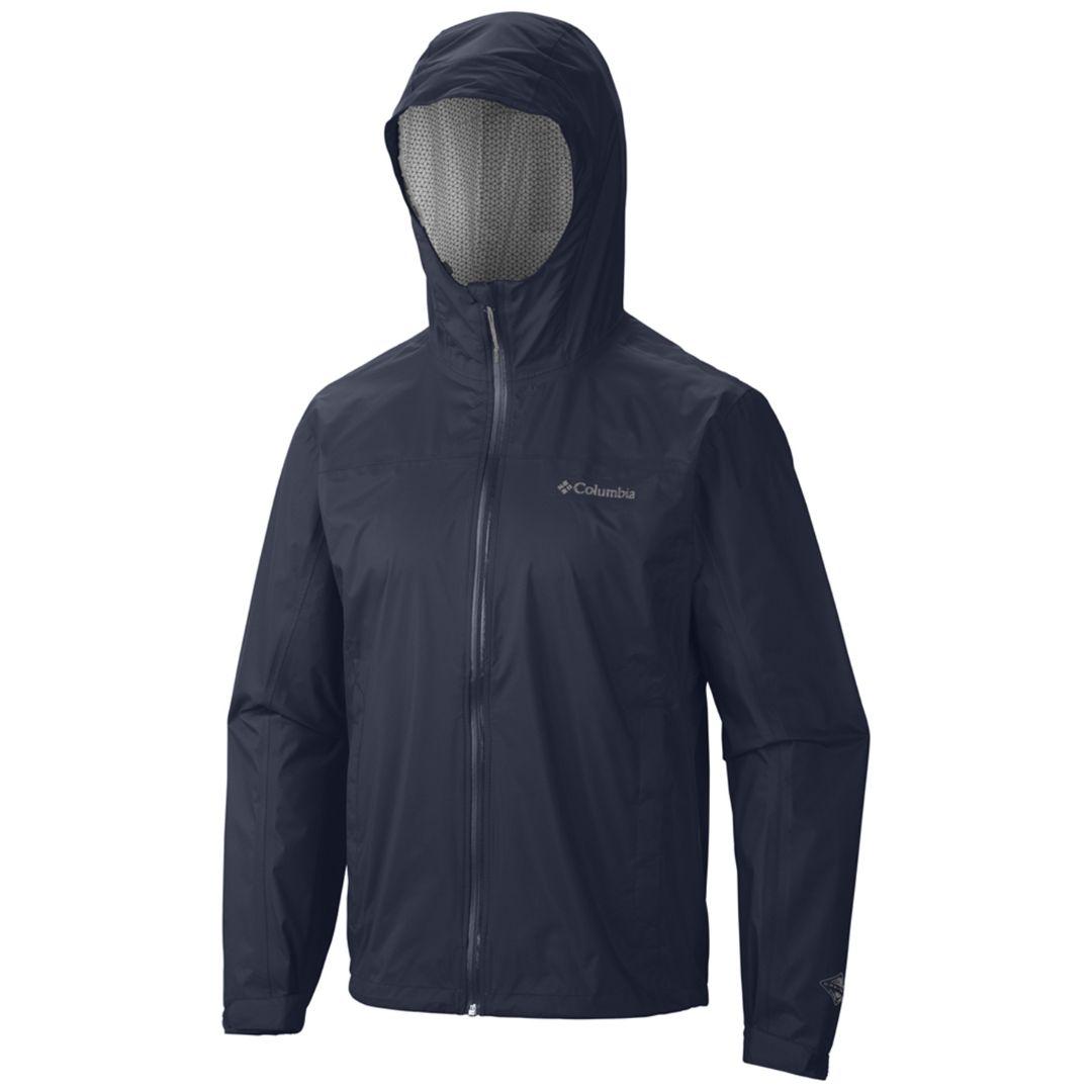 Columbia Men Blue EvaPOURation Jacket Waterproof