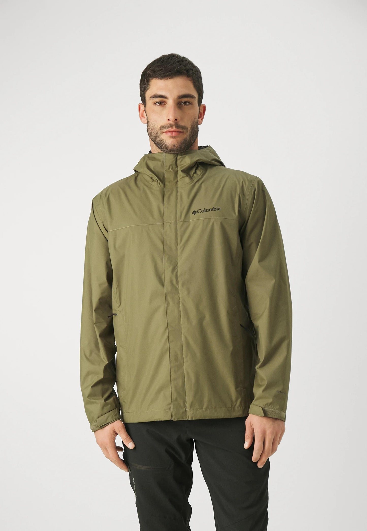 Columbia Mens Green Omni-Tech Watertight II Rain Jacket