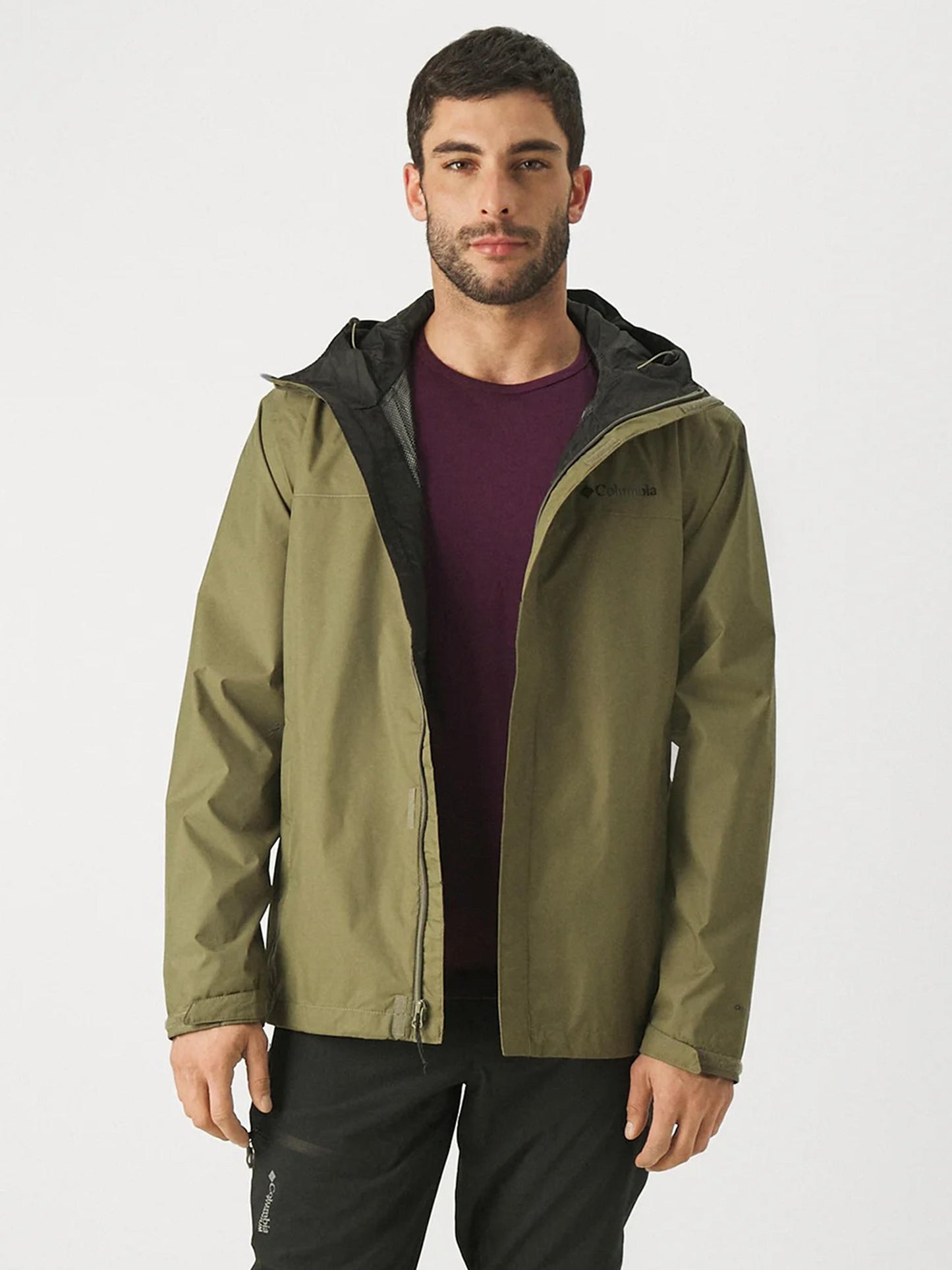 Columbia Mens Green Omni-Tech Watertight II Rain Jacket