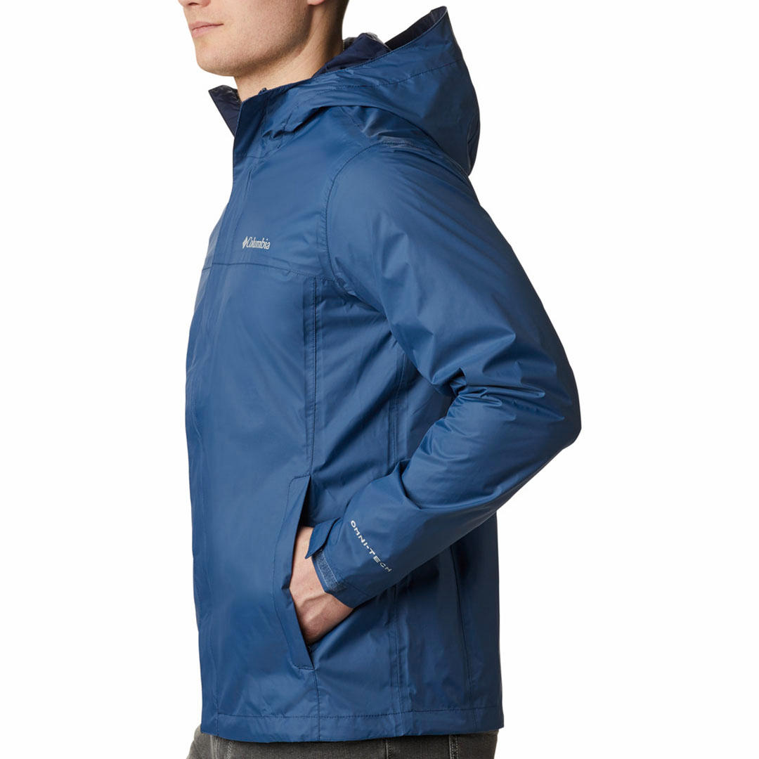 Columbia Men Navy Blue Watertight II Rain Jacket