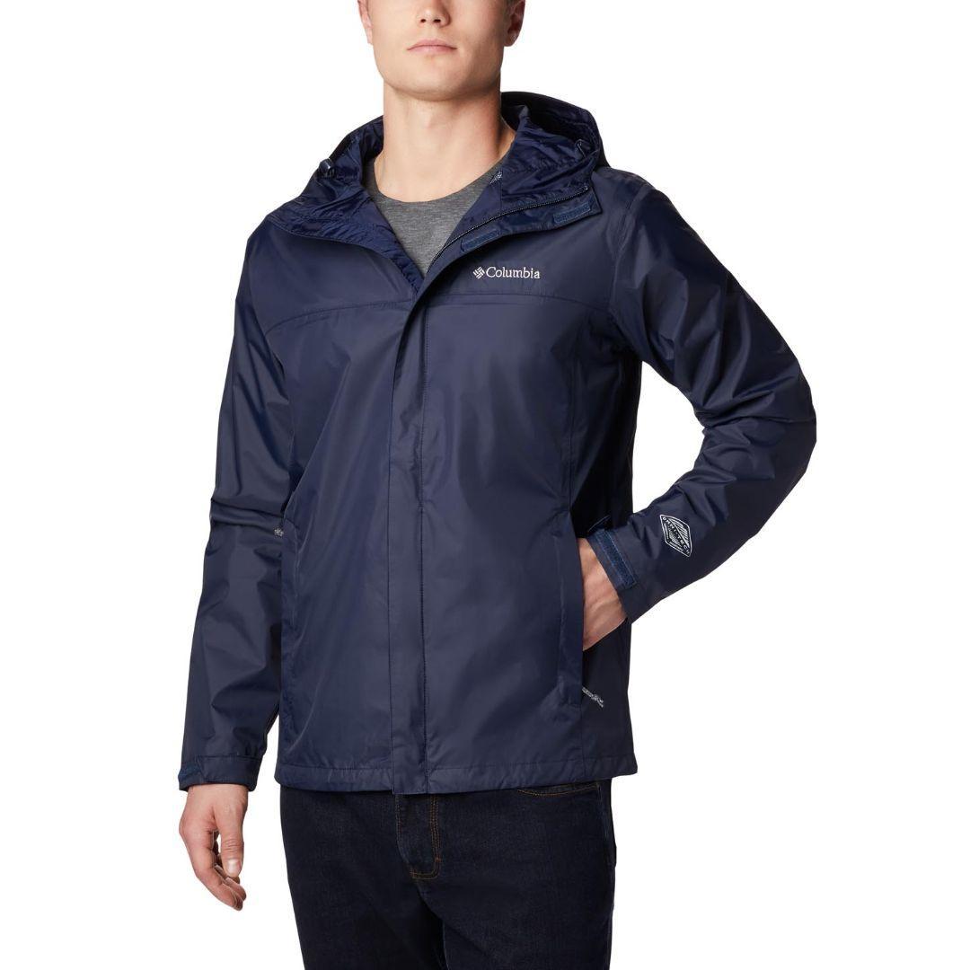 Columbia Men Navy Blue Watertight II Rain Jacket