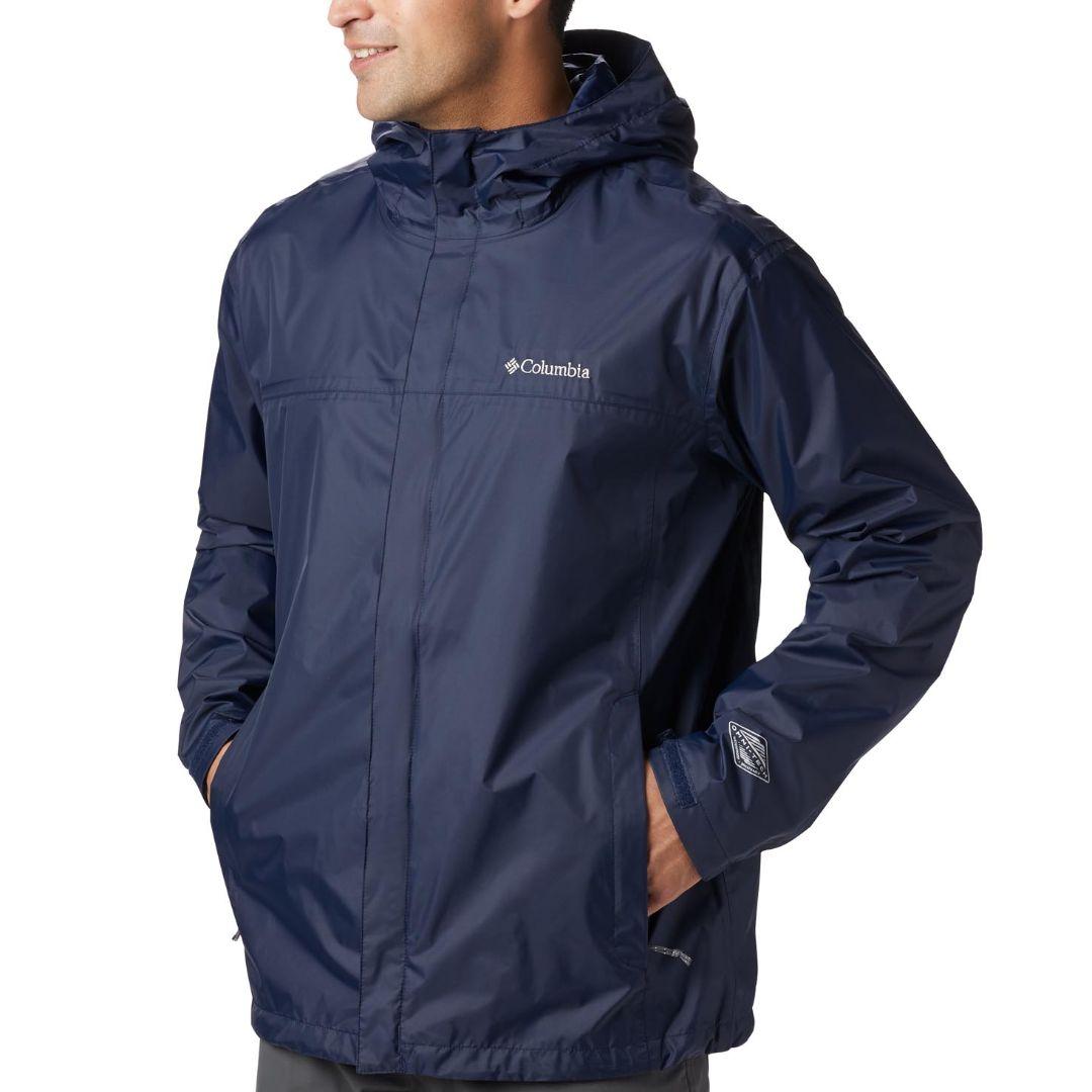 Columbia Men Navy Blue Watertight II Rain Jacket