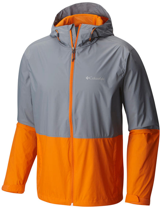 Columbia Men Grey Roan Mountain Rain Jacket