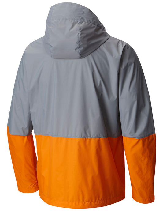Columbia Men Grey Roan Mountain Rain Jacket