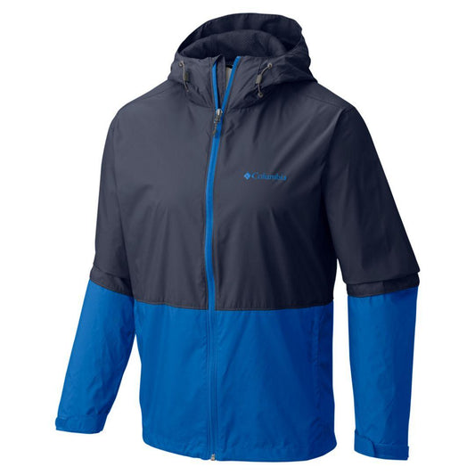 Columbia Men Blue Roan Mountain Rain Jacket