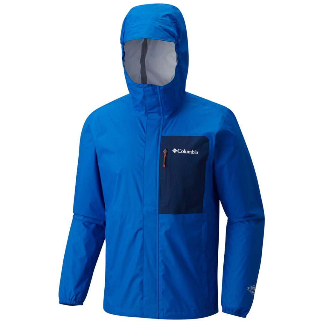 Columbia Men Blue Summit Sleeker Rain Jacket