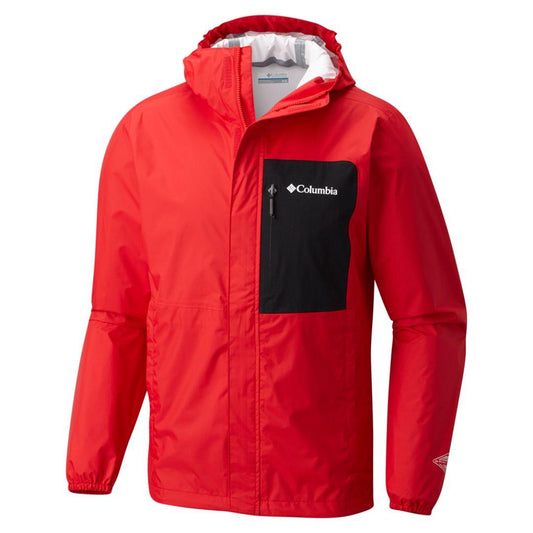 Columbia Men Red Summit Sleeker Rain Jacket