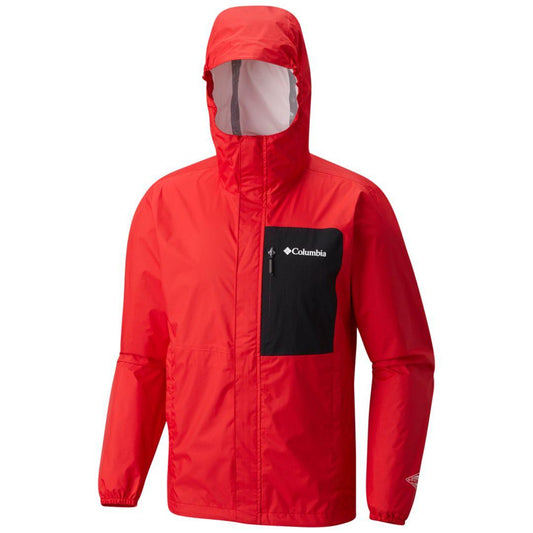 Columbia Men Red Summit Sleeker Rain Jacket