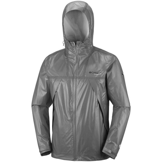 Columbia Men Grey Outdry EX Eco Tech Rain Jacket