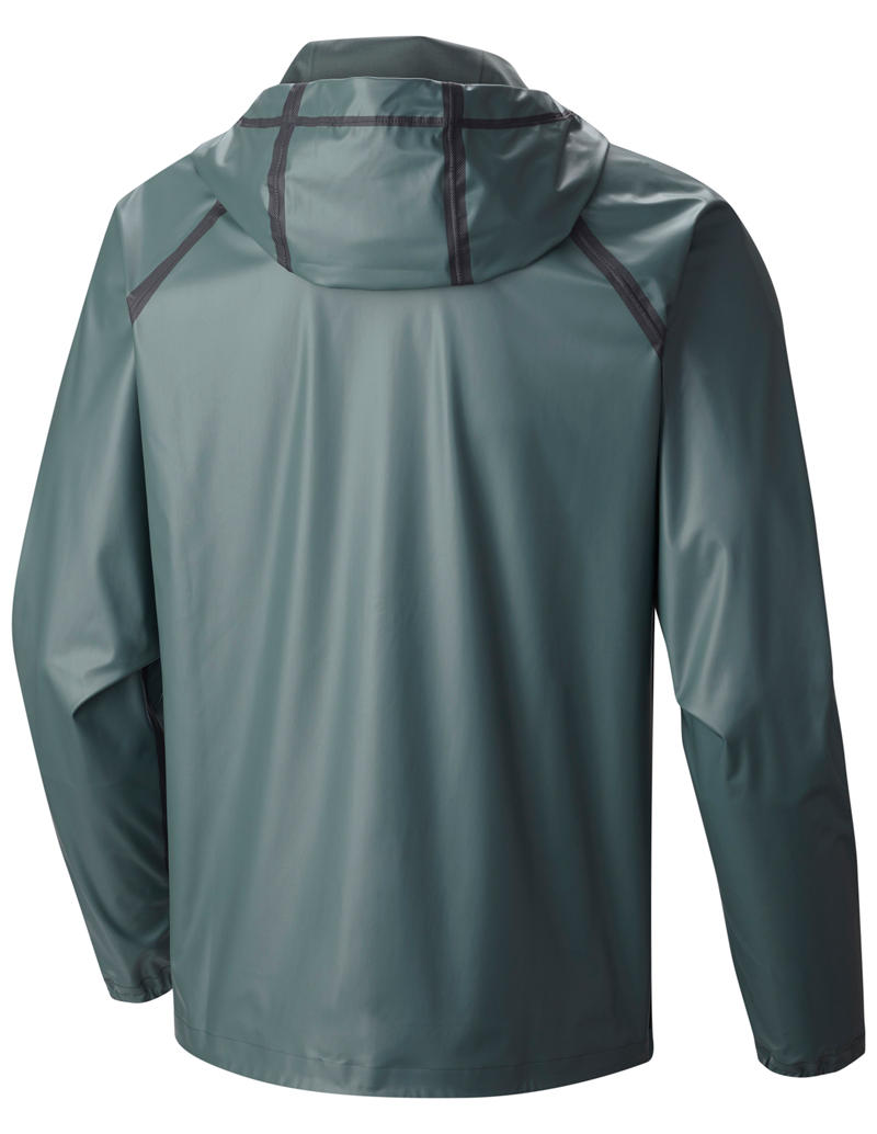 Columbia Men Olive Outdry EX Reversible Rain Jacket
