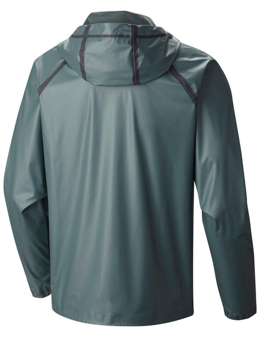 Columbia Men Olive Outdry EX Reversible Rain Jacket
