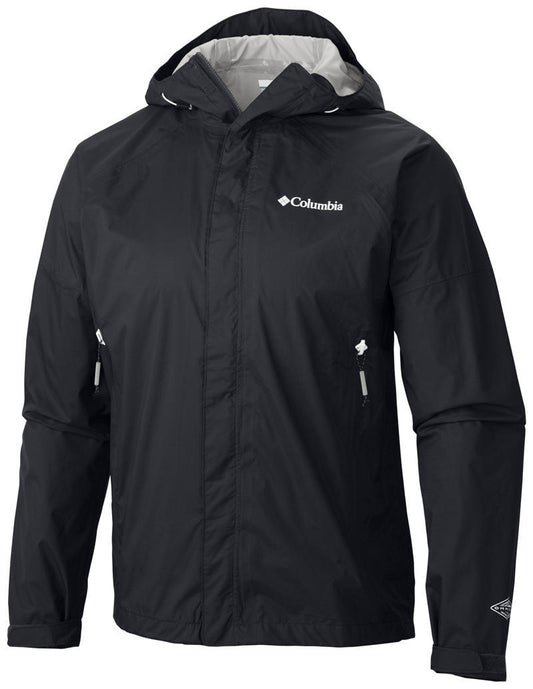 Columbia Men Black Sleeker Rain Jacket