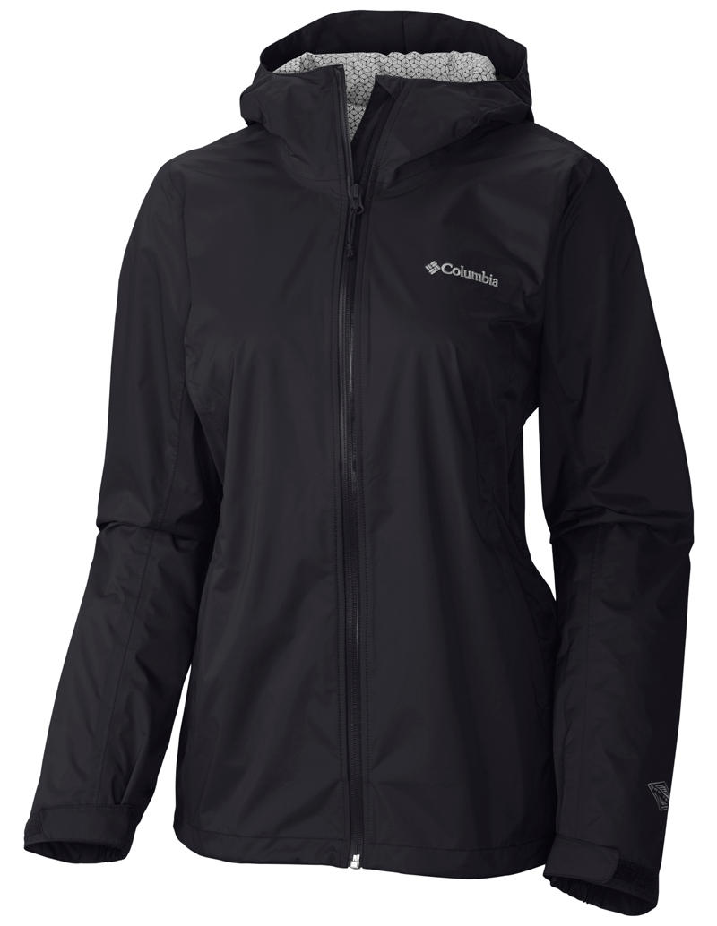 Columbia Women Black EvaPOURation Jacket Waterproof