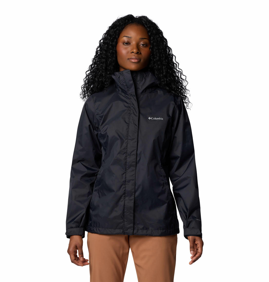 Columbia Womens Black Arcadia II Rain Jacket