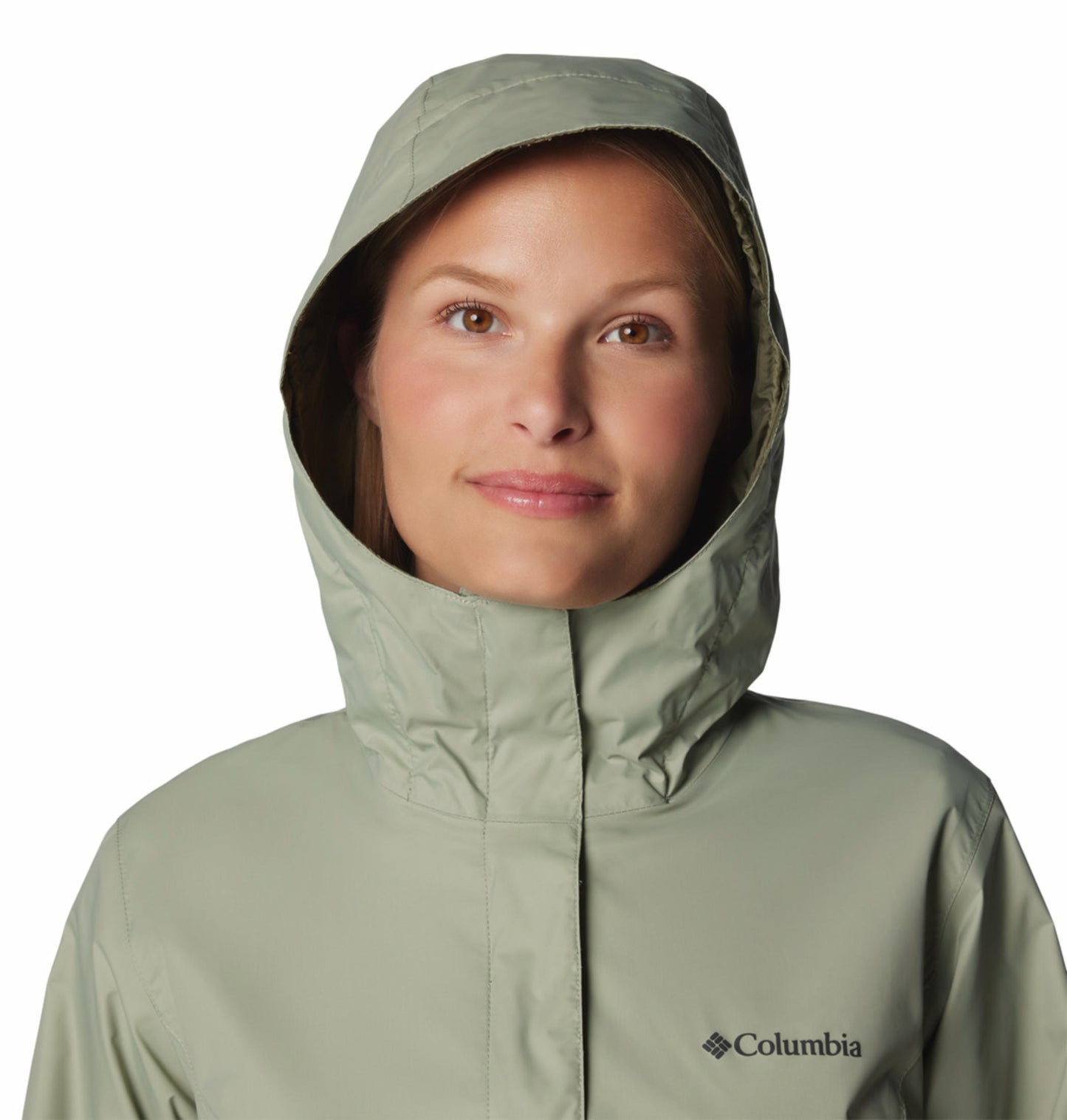Columbia Womens Green Omni-Tech Arcadia II Rain Jacket