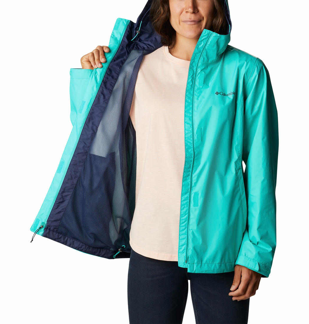 Columbia Women Blue Arcadia II Rain Jacket