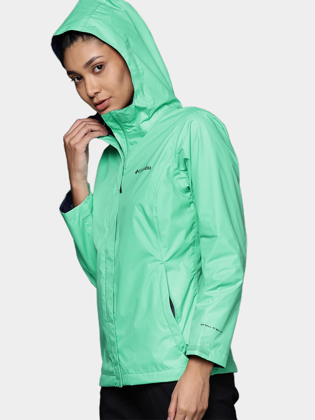 Columbia Women Blue Arcadia II Rain Jacket