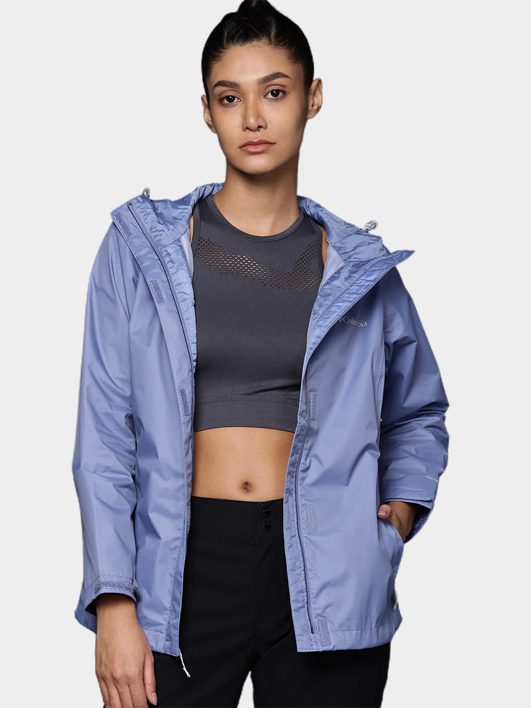 Columbia Women Blue Arcadia II Rain Jacket