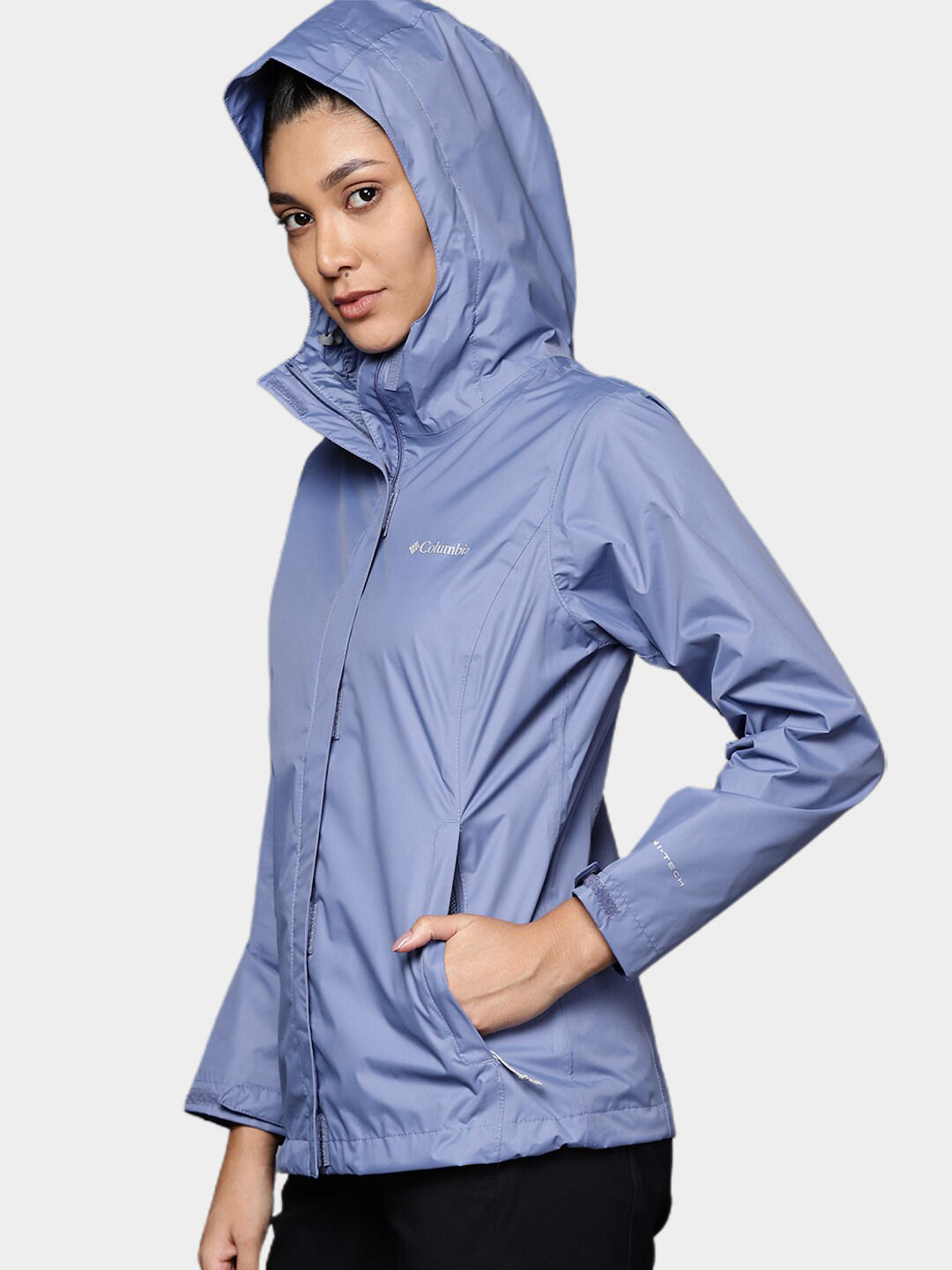 Columbia Women Blue Arcadia II Rain Jacket