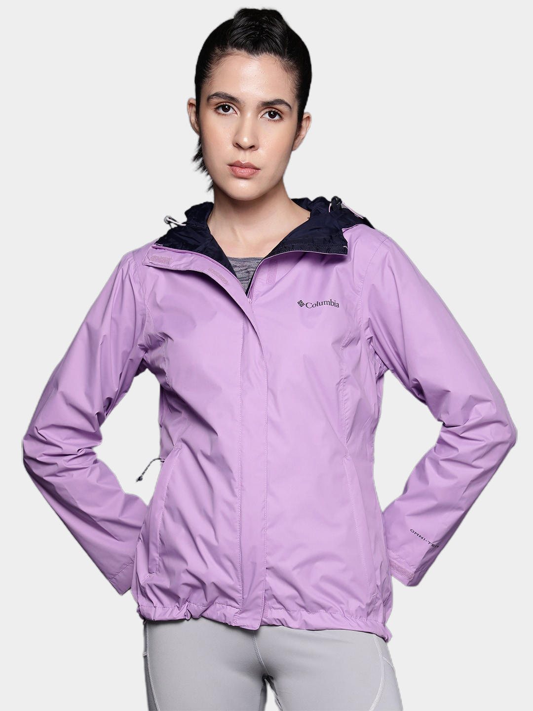 Columbia Women Purple Arcadia II Rain Jacket