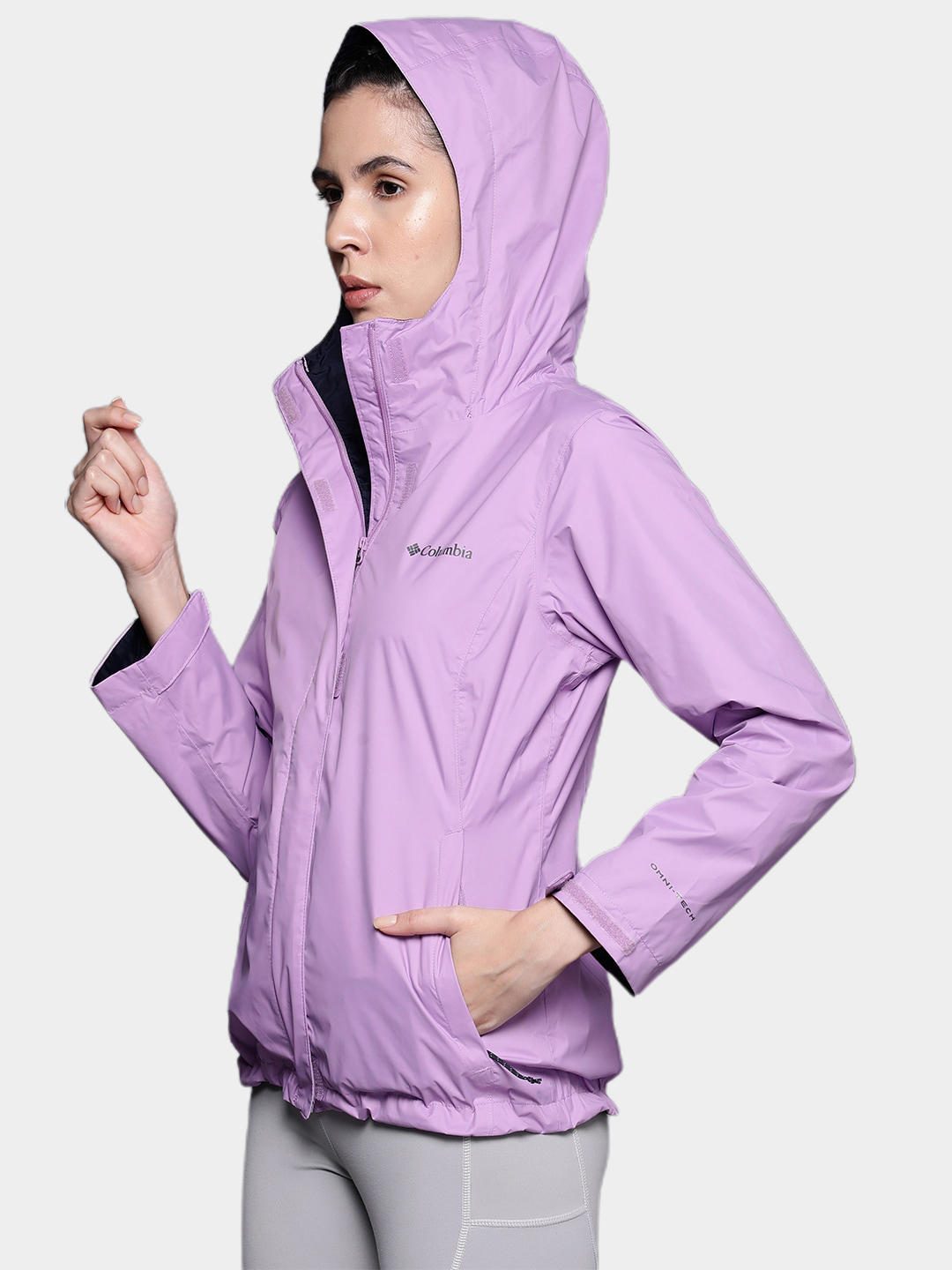 Columbia Women Purple Arcadia II Rain Jacket