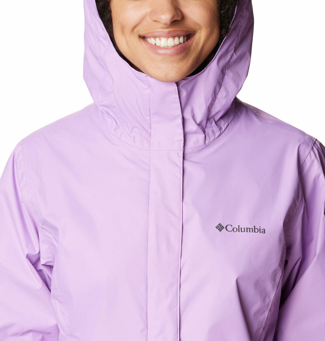 Columbia Women Purple Arcadia II Rain Jacket