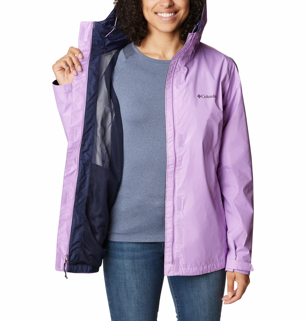 Columbia Women Purple Arcadia II Rain Jacket