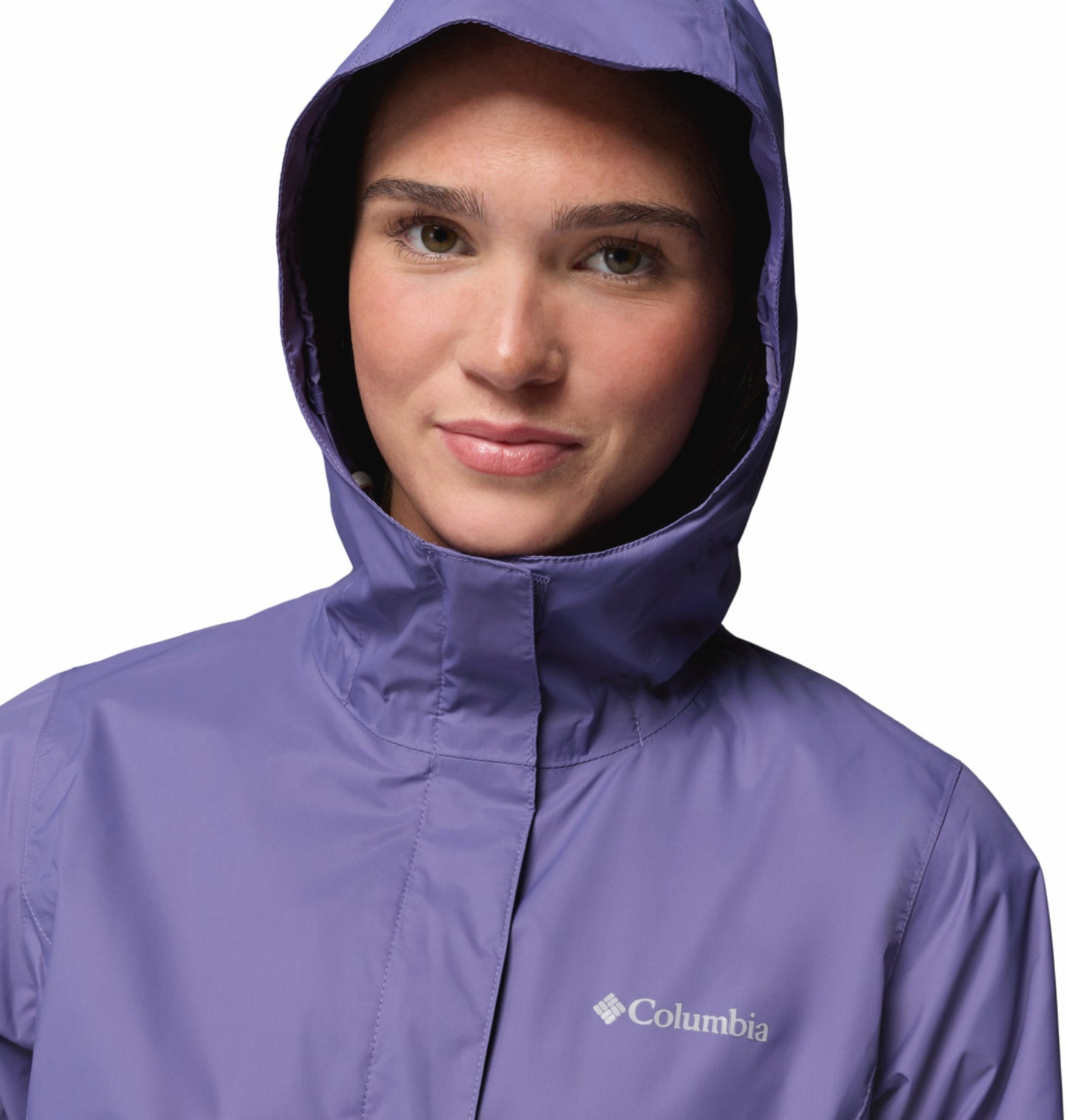 Columbia Women Purple Omni-Tech Arcadia II Rain Jacket