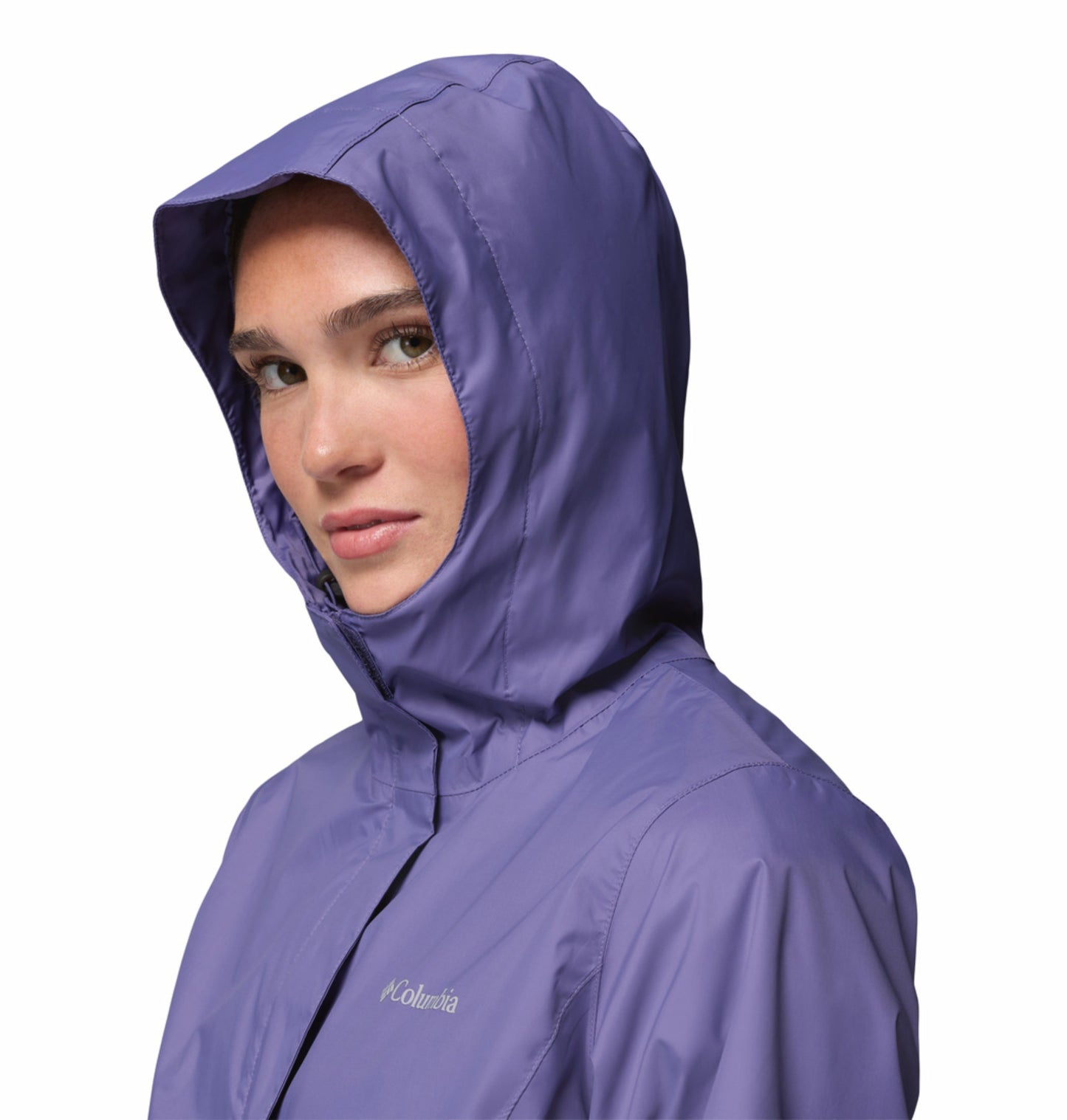 Columbia Women Purple Omni-Tech Arcadia II Rain Jacket