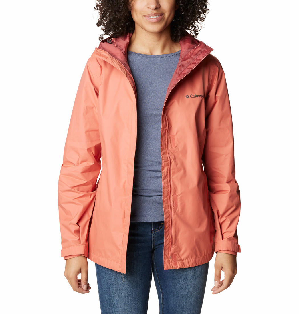 Columbia Women Peach Arcadia II Rain Jacket