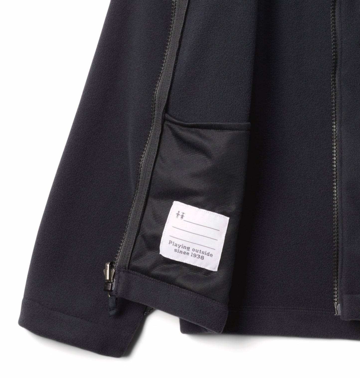 Columbia Kids Boys Black Omni-Heat Reflective Bugaboo III Fleece Hooded Interchange Jacket
