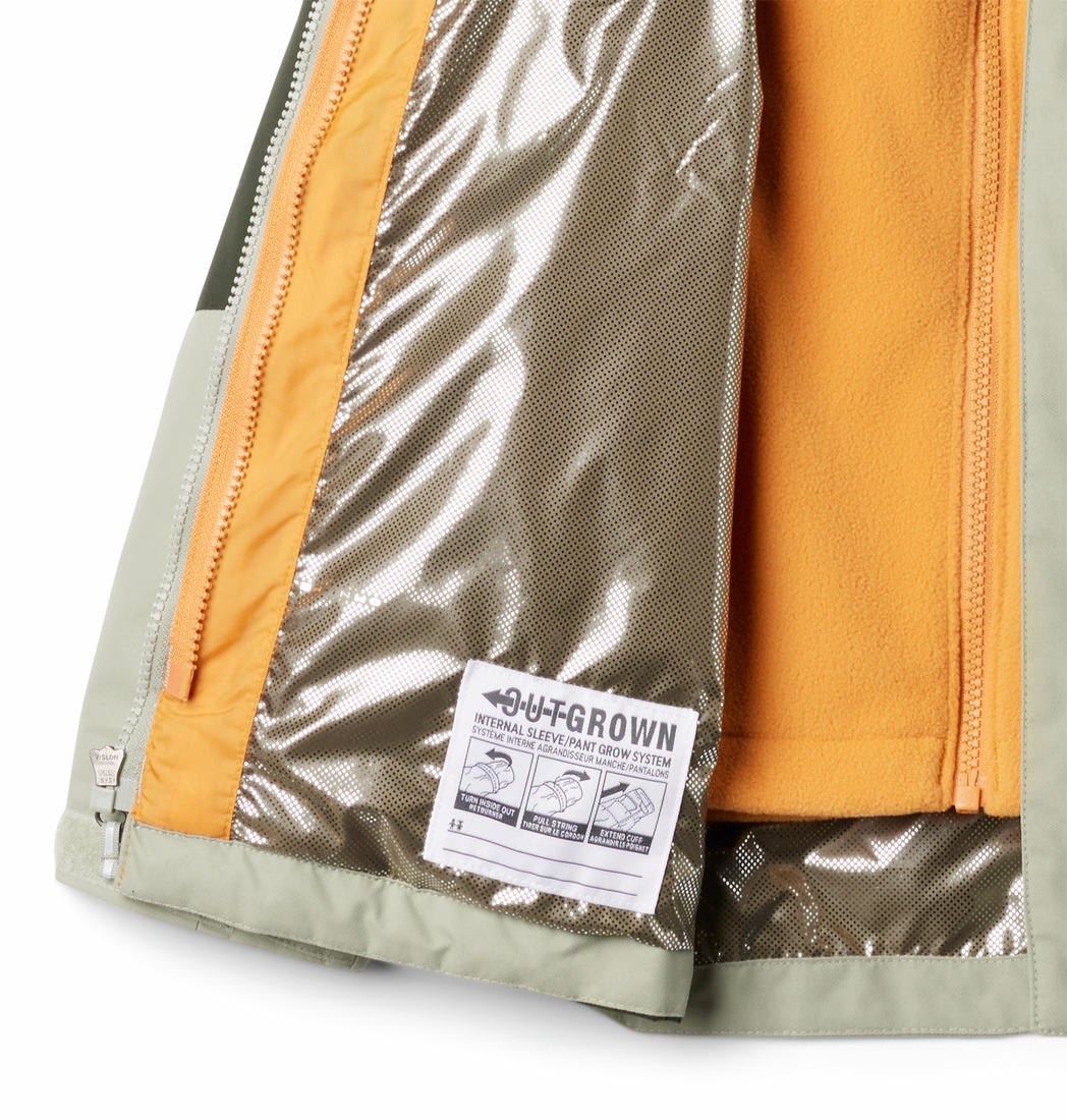 Columbia Kids Boys Green Bugaboo III Fleece Interchange Jacket