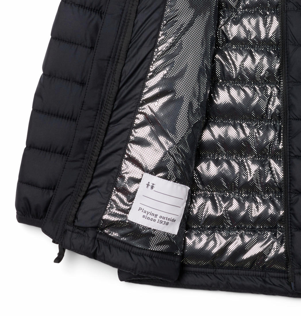 Columbia Kids Boys Black Powder Lite II Hooded Jacket