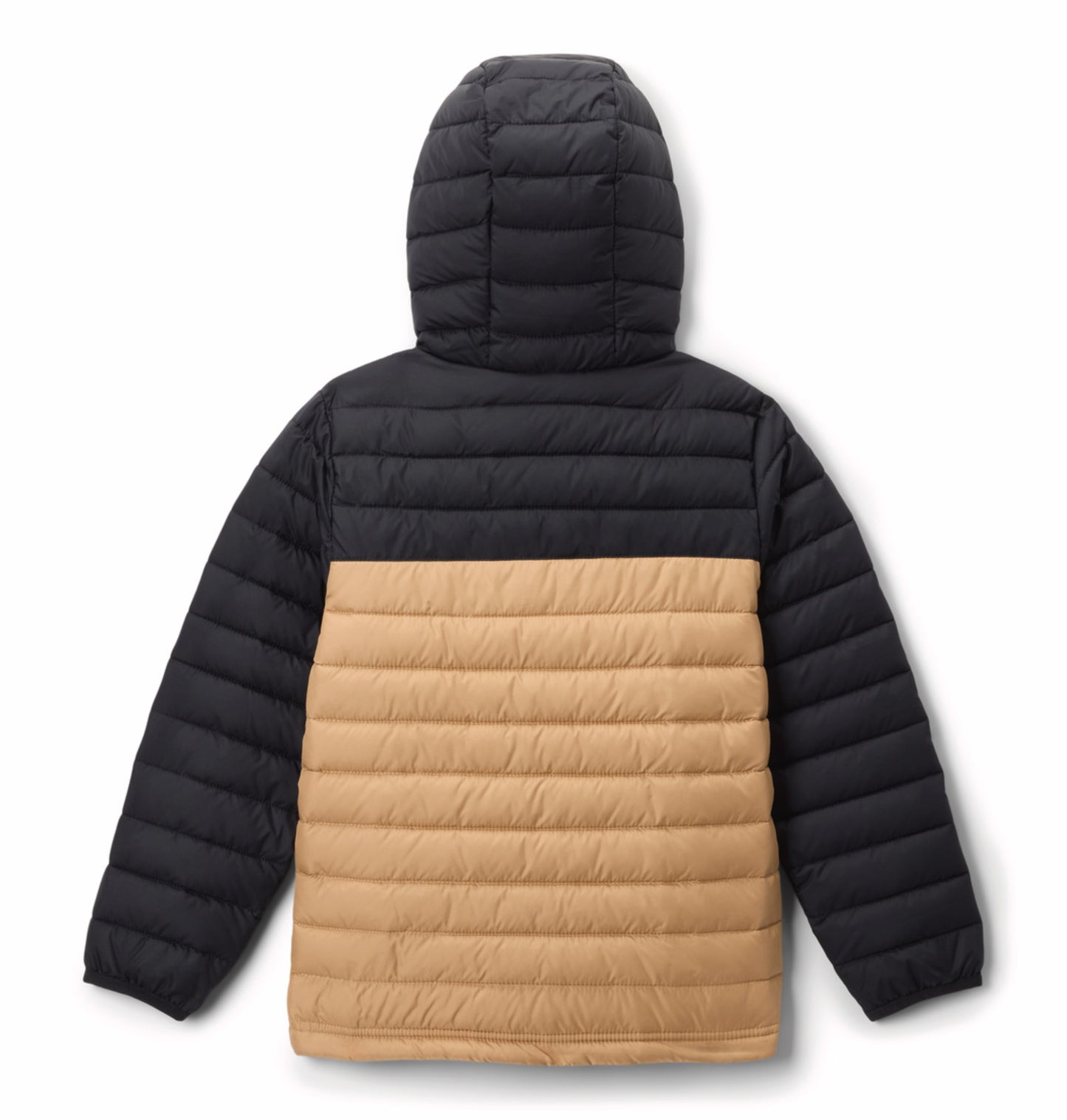 Columbia Kids Boys Brown Omni-Heat Reflective Powder Lite II Hooded Down Jacket