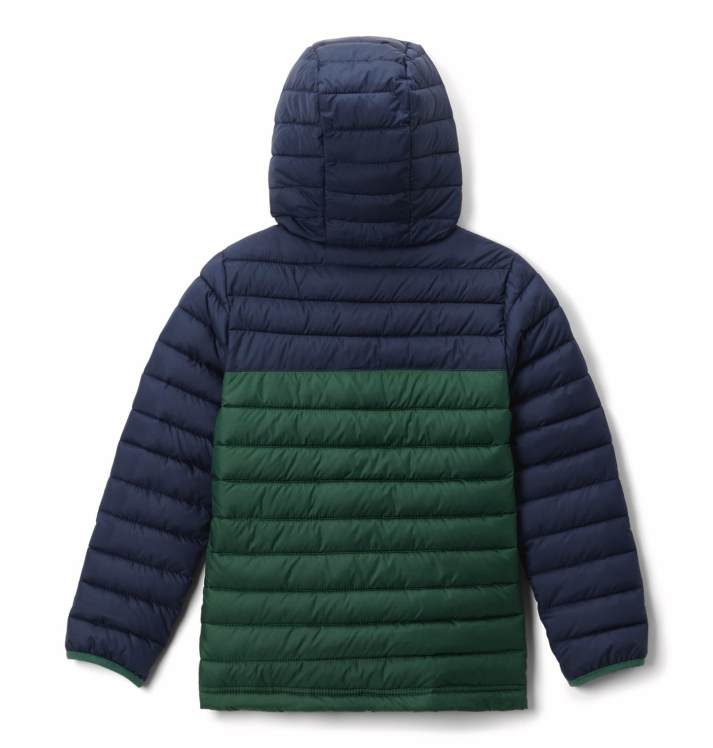 Columbia Kids Boys Green Omni-Heat Reflective Powder Lite II Hooded Down Jacket