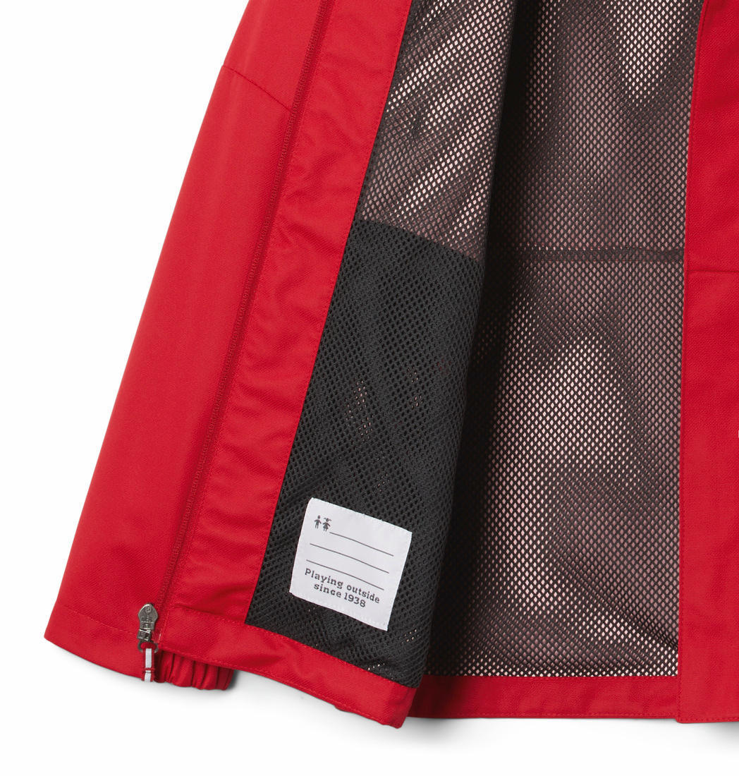 Columbia Kids Boys Red Hikebound Rain Jacket