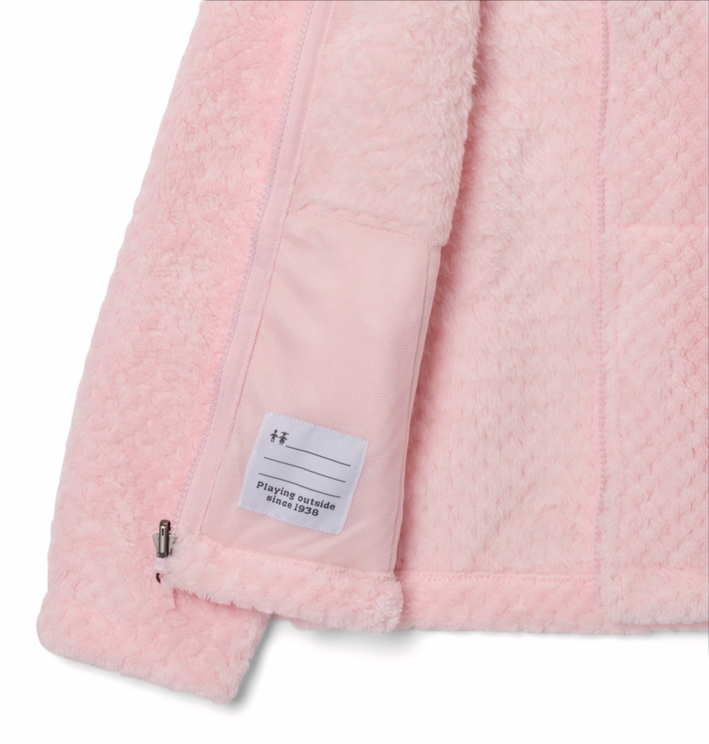 Columbia Kids Girls Pink Omni-Heat Reflective Bugaboo III Fleece Hooded Interchange Jacket