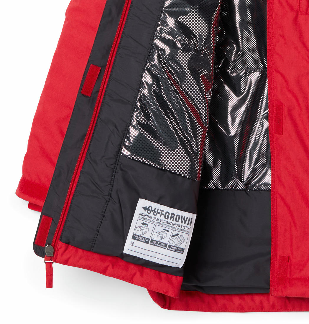 Columbia Kids Girls Red Suttle Mountain Long Insulated Jacket